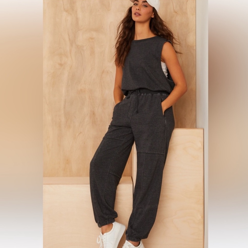 Altar’d State Women's Charcoal Jumpsuit